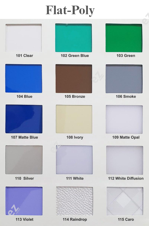 Pc15 Color Flat Polycarbonate-PC series
